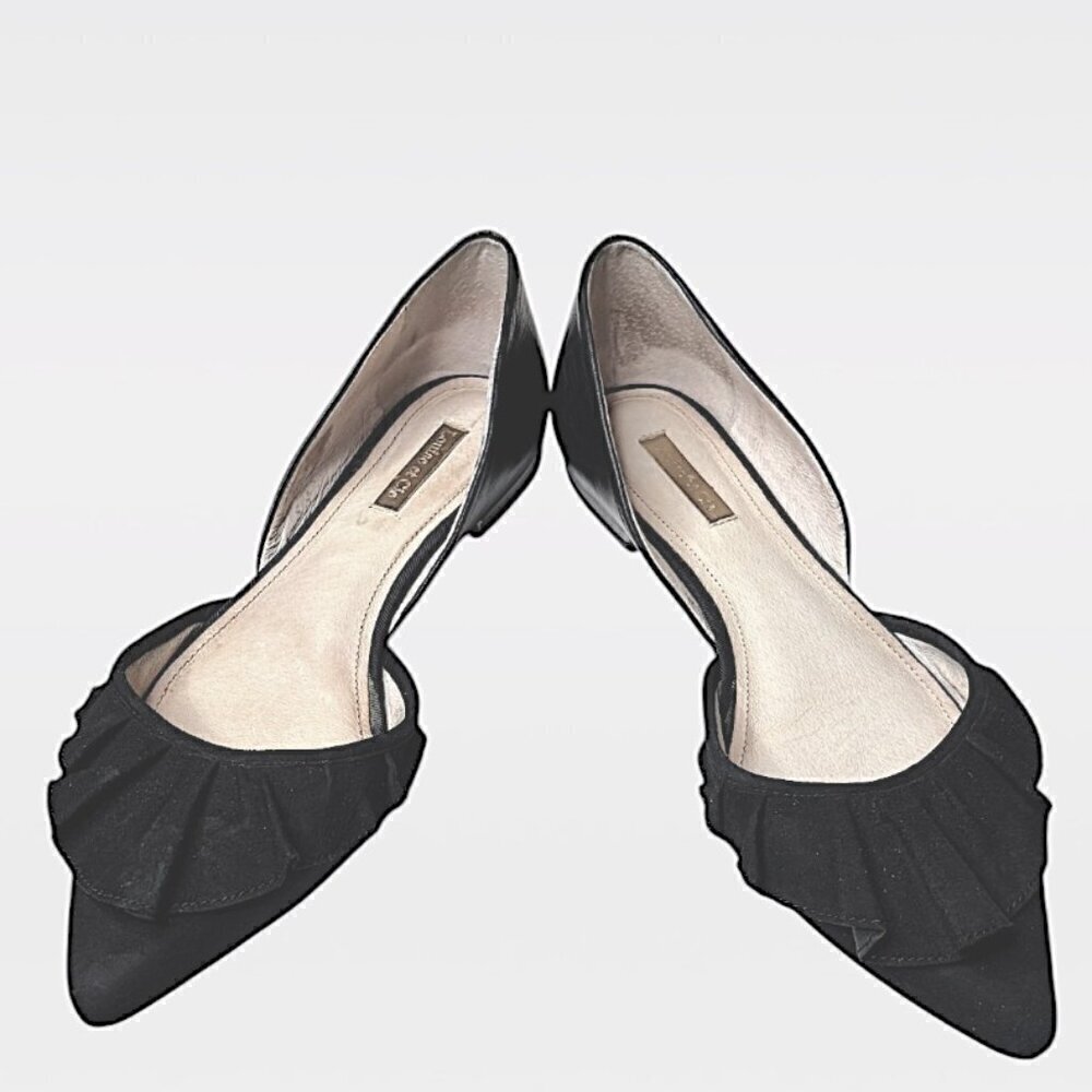 Louise et Cie Aaralyn D’Orsay Pointed Toe Flat Black Size 9